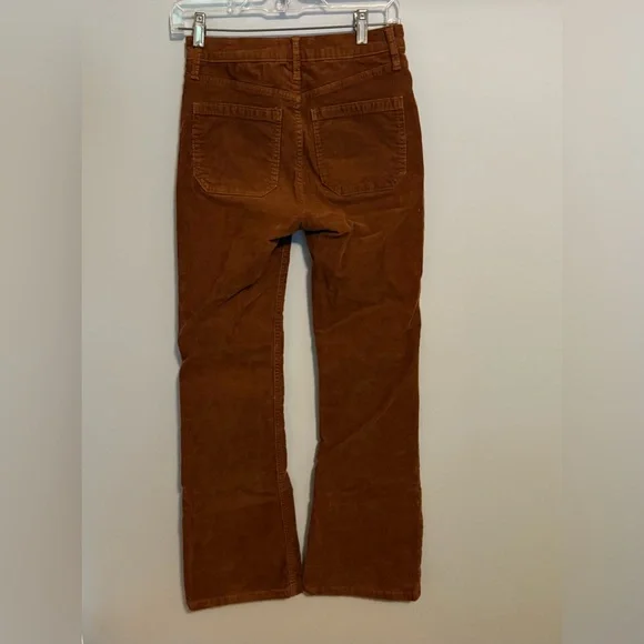 Gap Brown High Rise Corduroy '70s Flare Pants (Size 25) - Picture 8 of 11